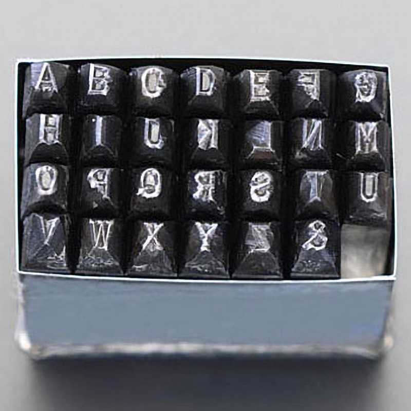 EA591BB-5 英字刻印セット エスコ 文字サイズ5mm 1個 EA591BB-5 