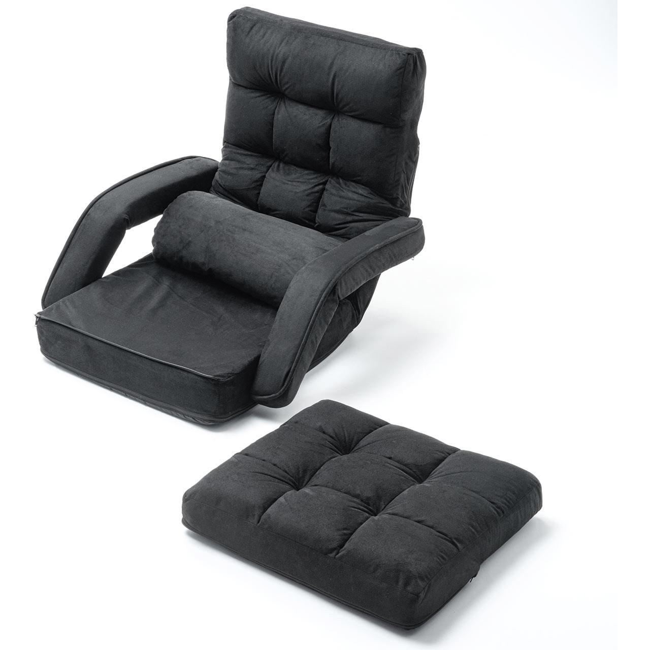 150-SNCF020BK 肘付き座椅子 サンワダイレクト ブラック色 本体幅660mm