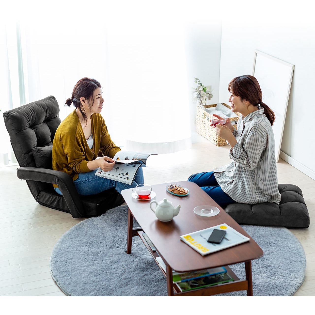 座椅子2点セット 2点セット】高座椅子+ロング座椅子パッド(JC-E02 LO BE) | ニトリ