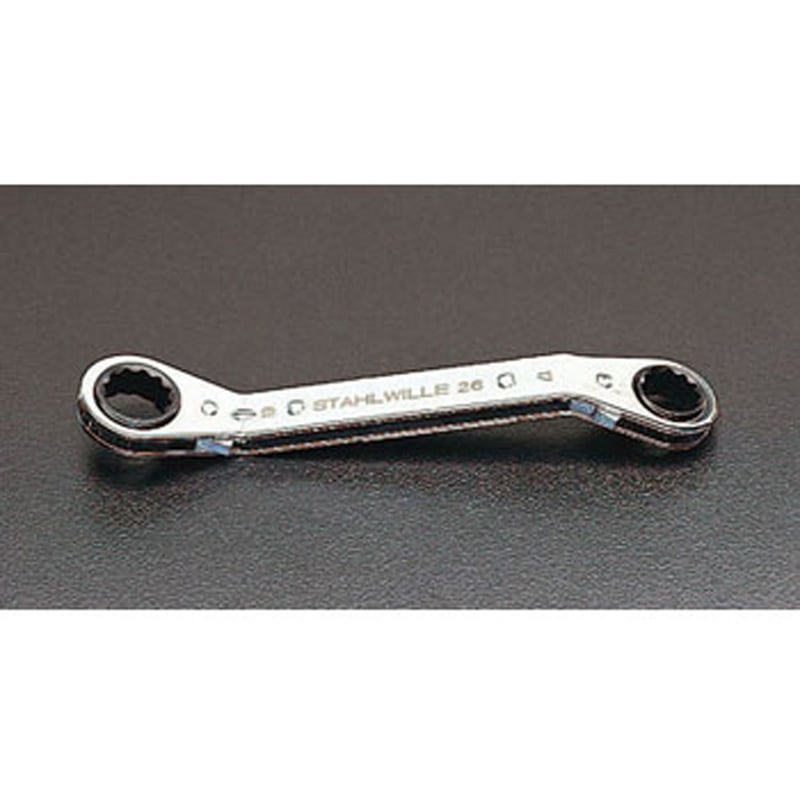 EA602CE-51 1/4" x 5/16" ラチェットメガネ(オフセット型) 1個 エスコ 【通販モノタロウ】 4,995円