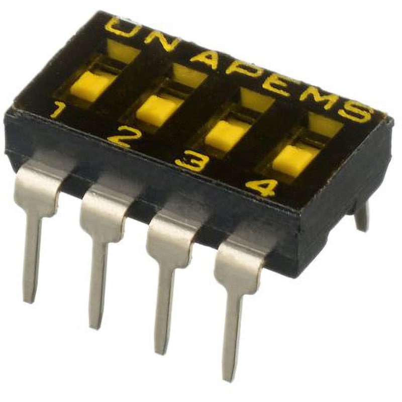 IKD0400000 Apem ディップスイッチ 埋込型アクチュエータスライド SPST APEM パッケージDIP 1セット(42個) IKD0400000