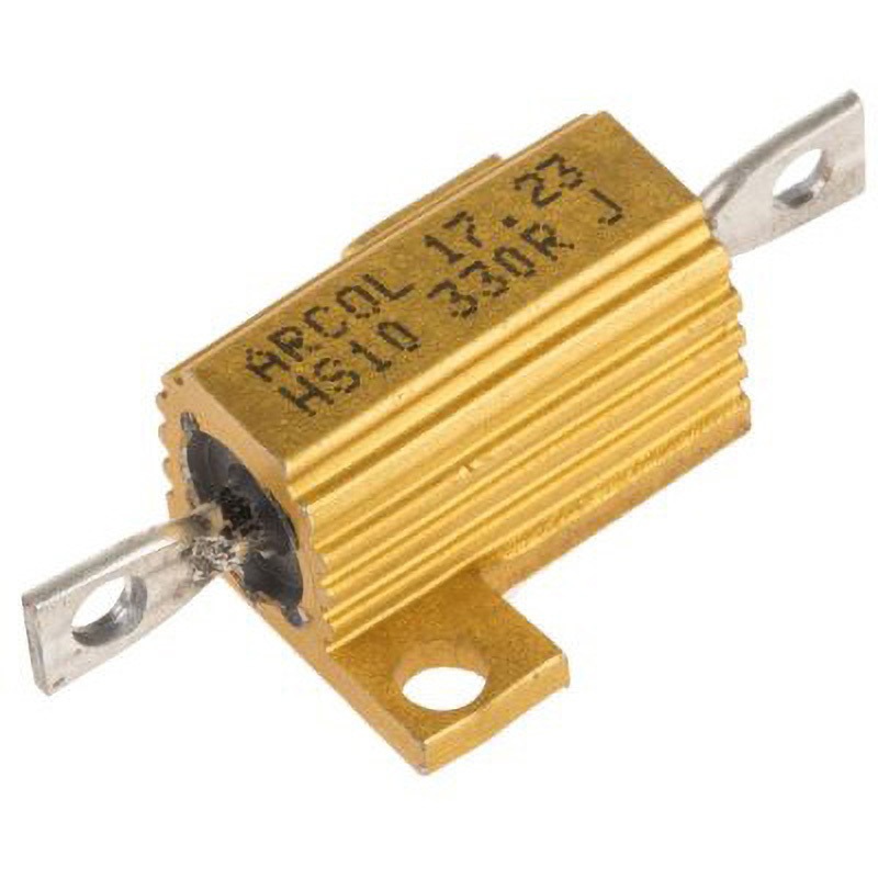 HS10 330R J Arcol 大電力用 メタルクラッド抵抗器 10W 330Ω ARCOLECTRIC アルミハウジング 巻線 許容差±5% 28,386円