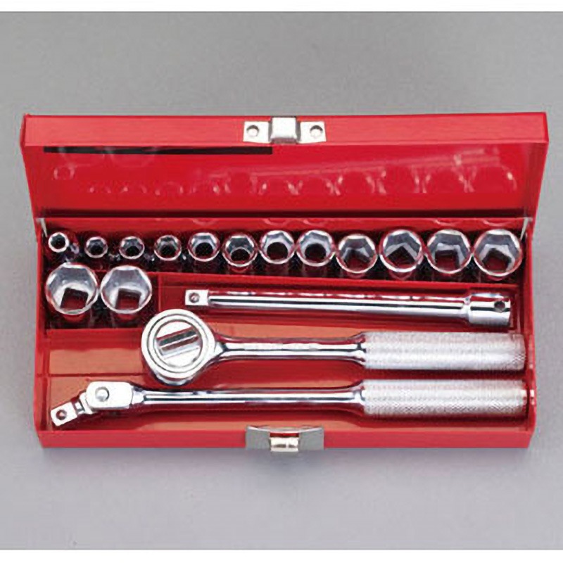 EA617AC-4 3/8"sq/12個組 ソケット(ホルダー付・メトリック) 1個 エスコ 【通販モノタロウ】