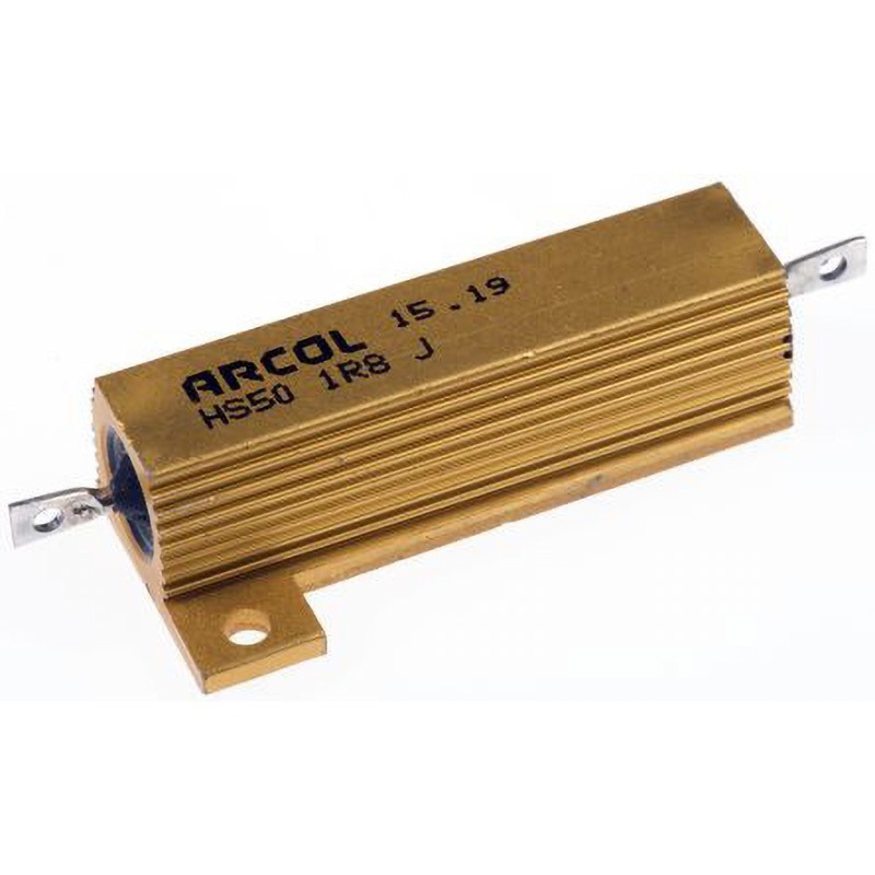 HS50 1R8 J Arcol 大電力用 メタルクラッド抵抗器 50W 1.8Ω ARCOLECTRIC アルミハウジング 巻線 許容差±5%