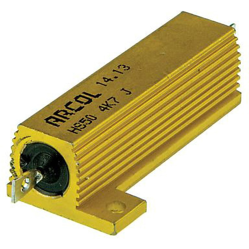 HS50 4K7 J Arcol 大電力用 メタルクラッド抵抗器 50W 4.7kΩ ARCOLECTRIC アルミハウジング 巻線 許容差±5%