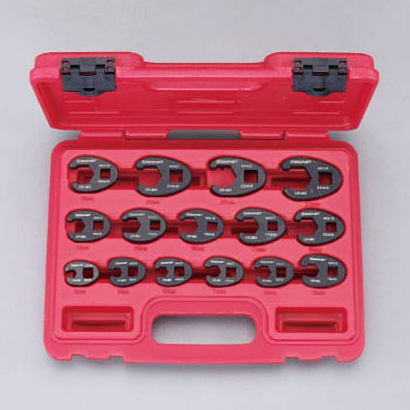 EA617JP-1 3/8"sq・1/2"sq クロウフットレンチセット 1個 エスコ 【通販モノタロウ】