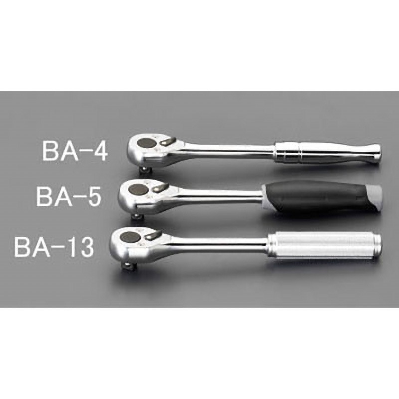 EA618BA-4 3/8"sq ラチェットハンドル 1個 エスコ 【通販モノタロウ】
