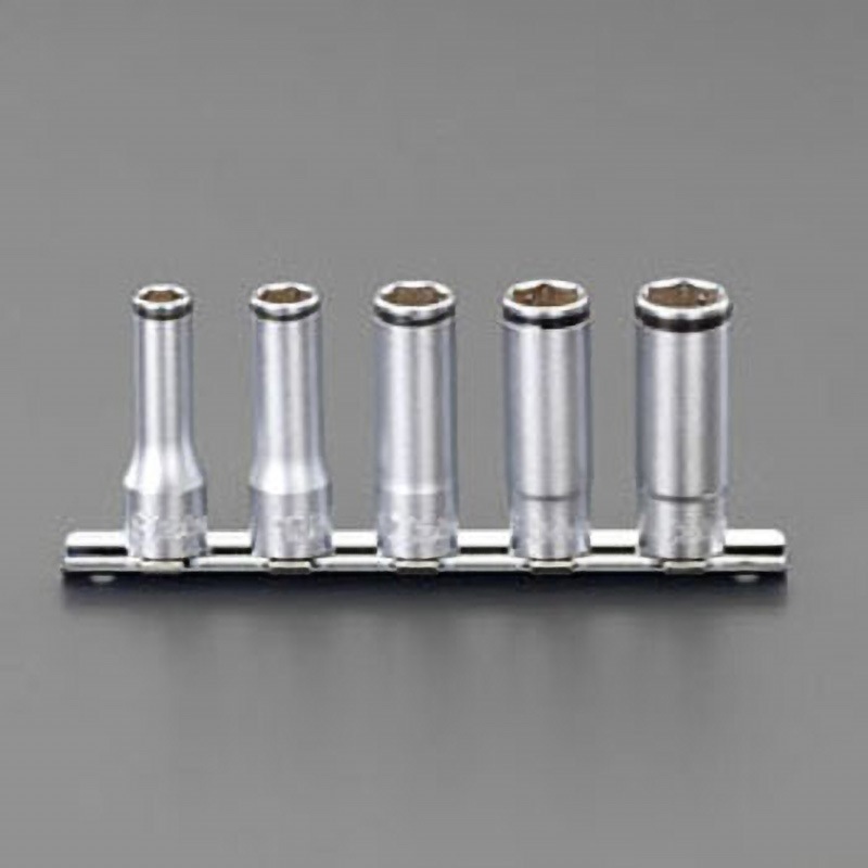 EA618BM-100 3/8"sq ナットグリップディープソケットセット 1個 エスコ 【通販モノタロウ】