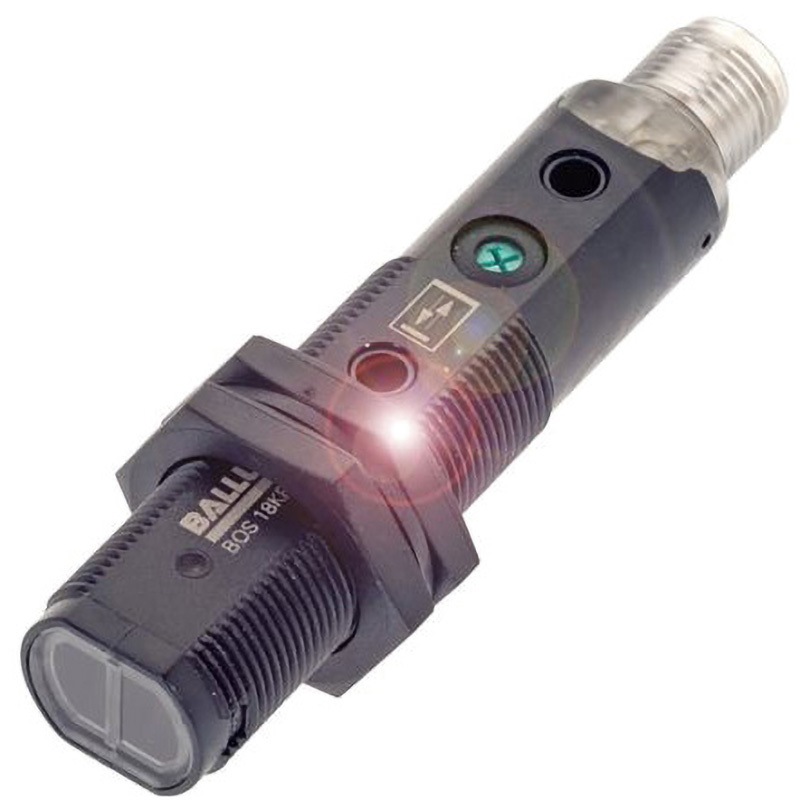 BOS 18KF-PA-1QD-S4-C BALLUFF 光電センサ バレル形 BALLUFF 出力方式PNP IP67 ターミナルタイプ4ピンコネクタ 再帰反射  1個 BOS 18KF-PA-1QD-S4-C
