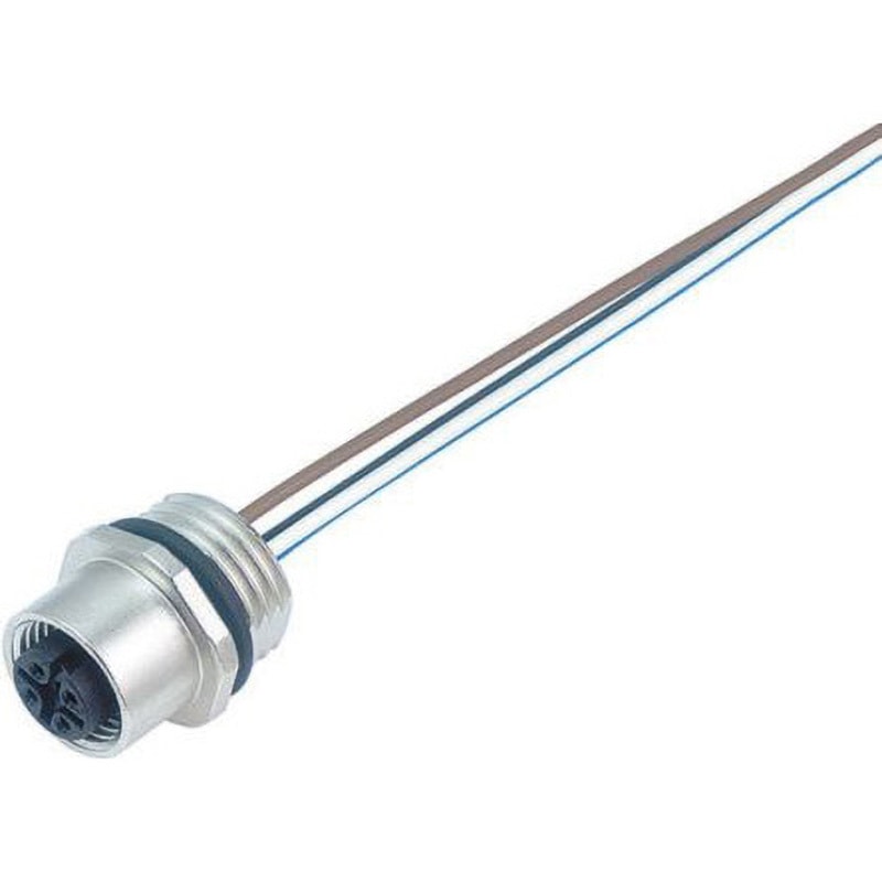 09-3492-00-12 Binder ケーブル  メス BINDER(ビンダー) ソケット 併用可能製品M12 Sensor Connectors  1個 09-3492-00-12