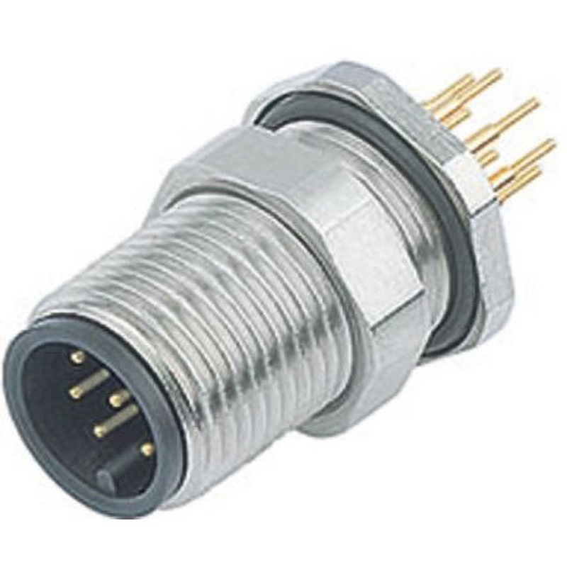 09-3491-550-12 Binder 丸形コネクタ BINDER(ビンダー) コンタクト数12 ストレート パネルマウント 1A  1個