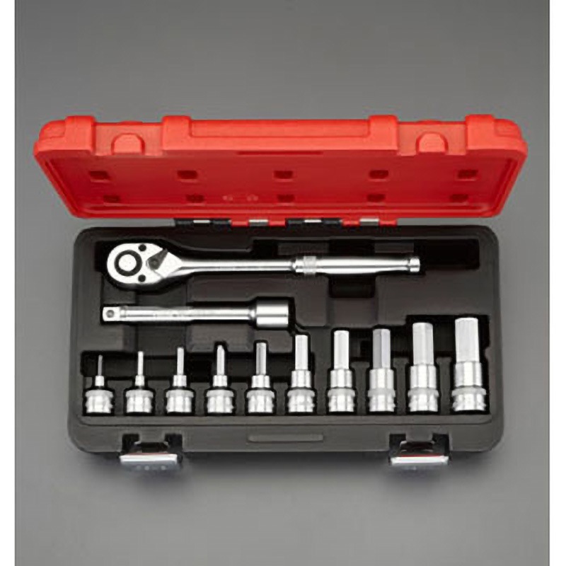 EA618KT-1 1/2"sq ヘックスビットソケットレンチセット 1個 エスコ 【通販モノタロウ】 14,352円