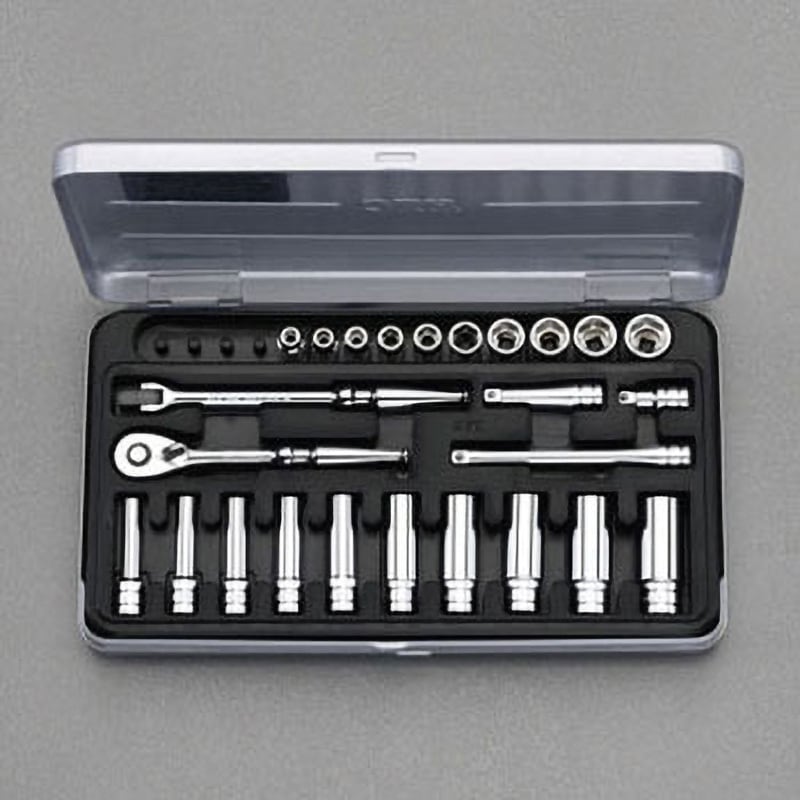 EA618NC-4 1/4"sq ソケットレンチセット 1個 エスコ 【通販モノタロウ】 27,360円