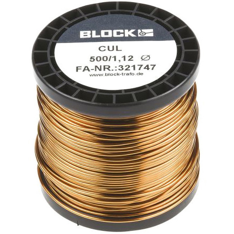CUL 500/1，12 Block 銅線 BLOCK 17AWG シングルコア 長さ44m 1個