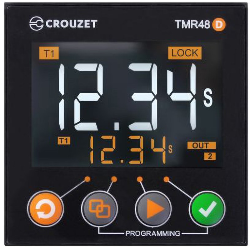 GDS2R10MV2 Crouzet タイマー リレー パネル取付 CROUZET Syr-Lineシリーズ 電源電圧(V):24→240ac/dc DPDT プラグイン  1個 GDS2R10MV2