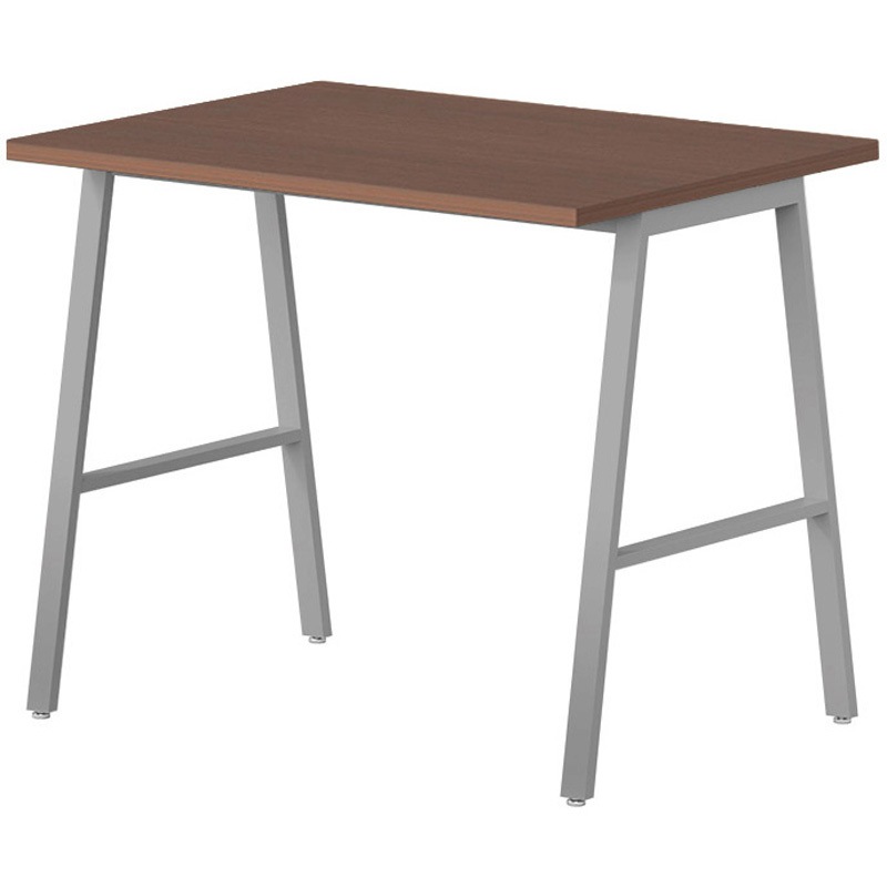 BSY-S1275H-WN ハイテーブル ニシキ工業 組立式 ウォールナット色 高さ1000mm幅1200mm奥行750mm  BSY-S1275H-WN