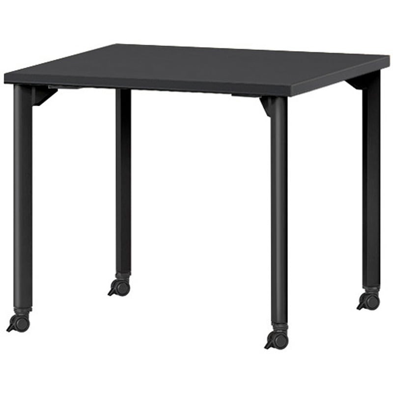 MDL-B7575KC-MG ミーティングテーブル ニシキ工業 組立式 キャスターあり マットグレイ色 高さ720mm幅750mm奥行750mm  MDL-B7575KC-MG