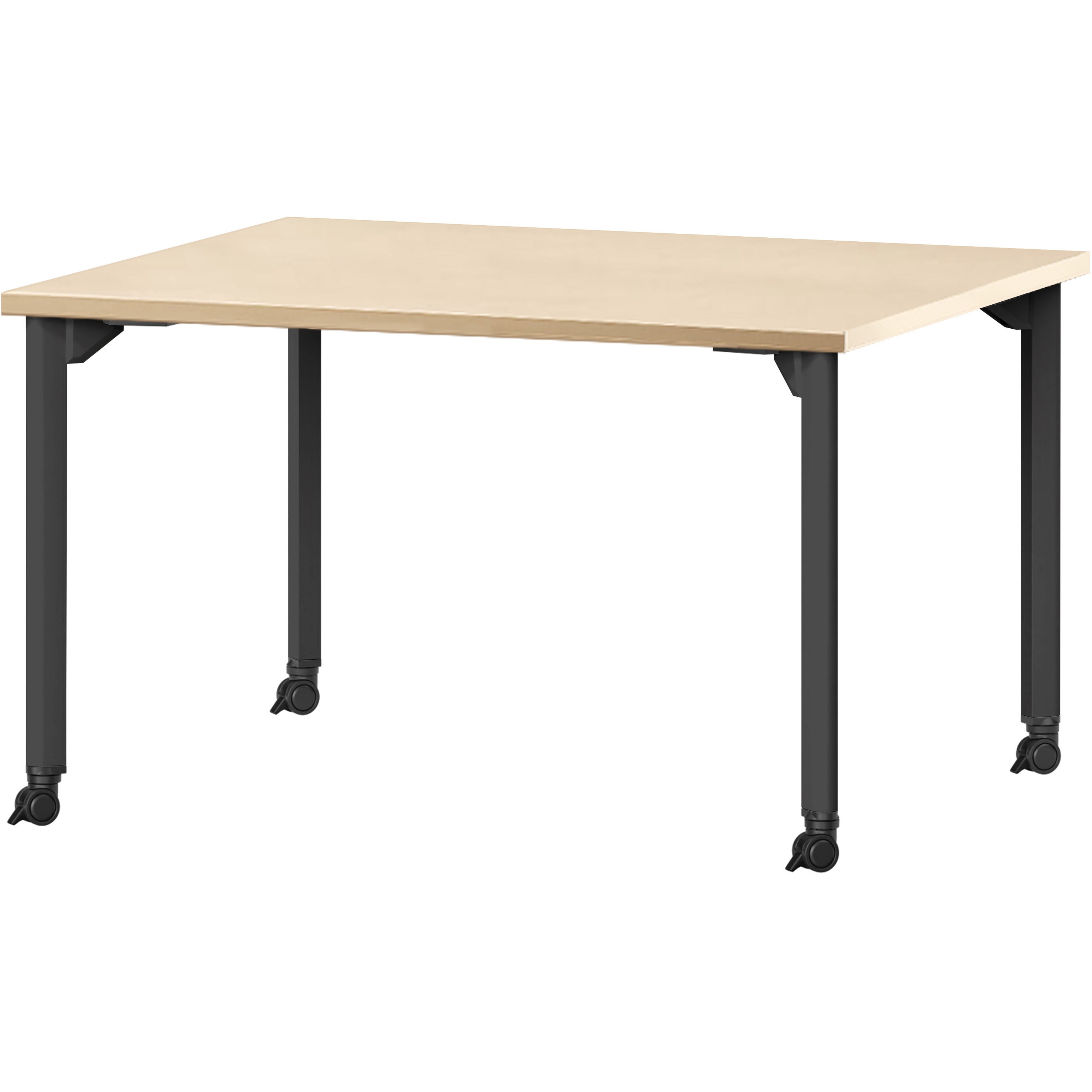 MDL-B1275KC-LO ミーティングテーブル ニシキ工業 組立式 キャスターあり ライトオーク色 高さ720mm幅1200mm奥行750mm  MDL-B1275KC-LO