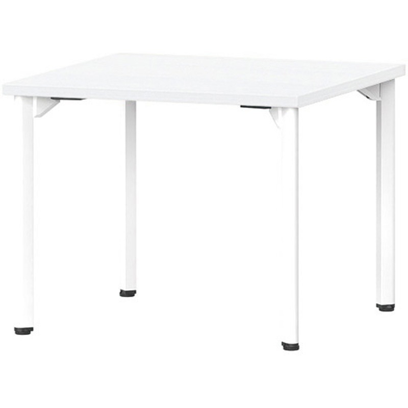 MDL-H7575K-OW ミーティングテーブル ニシキ工業 オフホワイト色 組立式 高さ720mm幅750mm奥行750mm  MDL-H7575K-OW