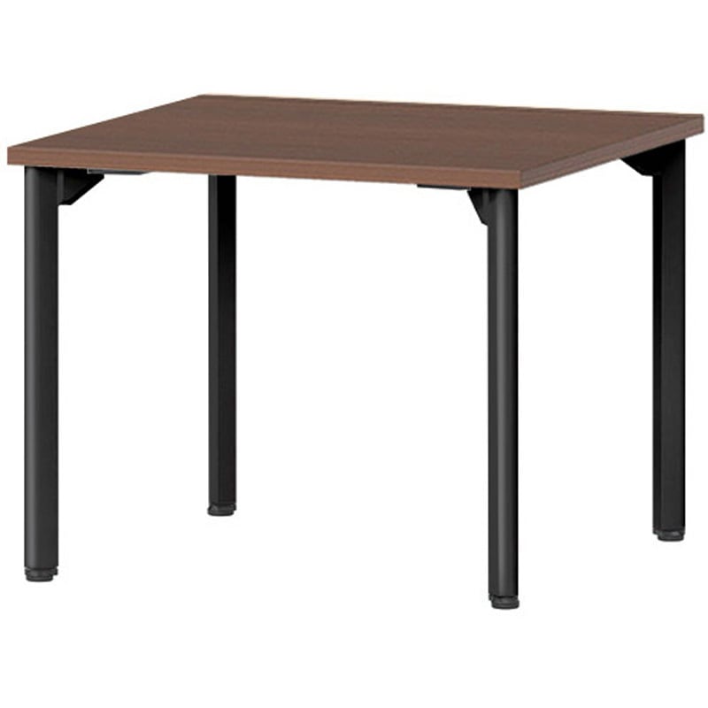 MDL-B7575K-WN ミーティングテーブル ニシキ工業 組立式 ウォールナット色 高さ720mm幅750mm奥行750mm  MDL-B7575K-WN