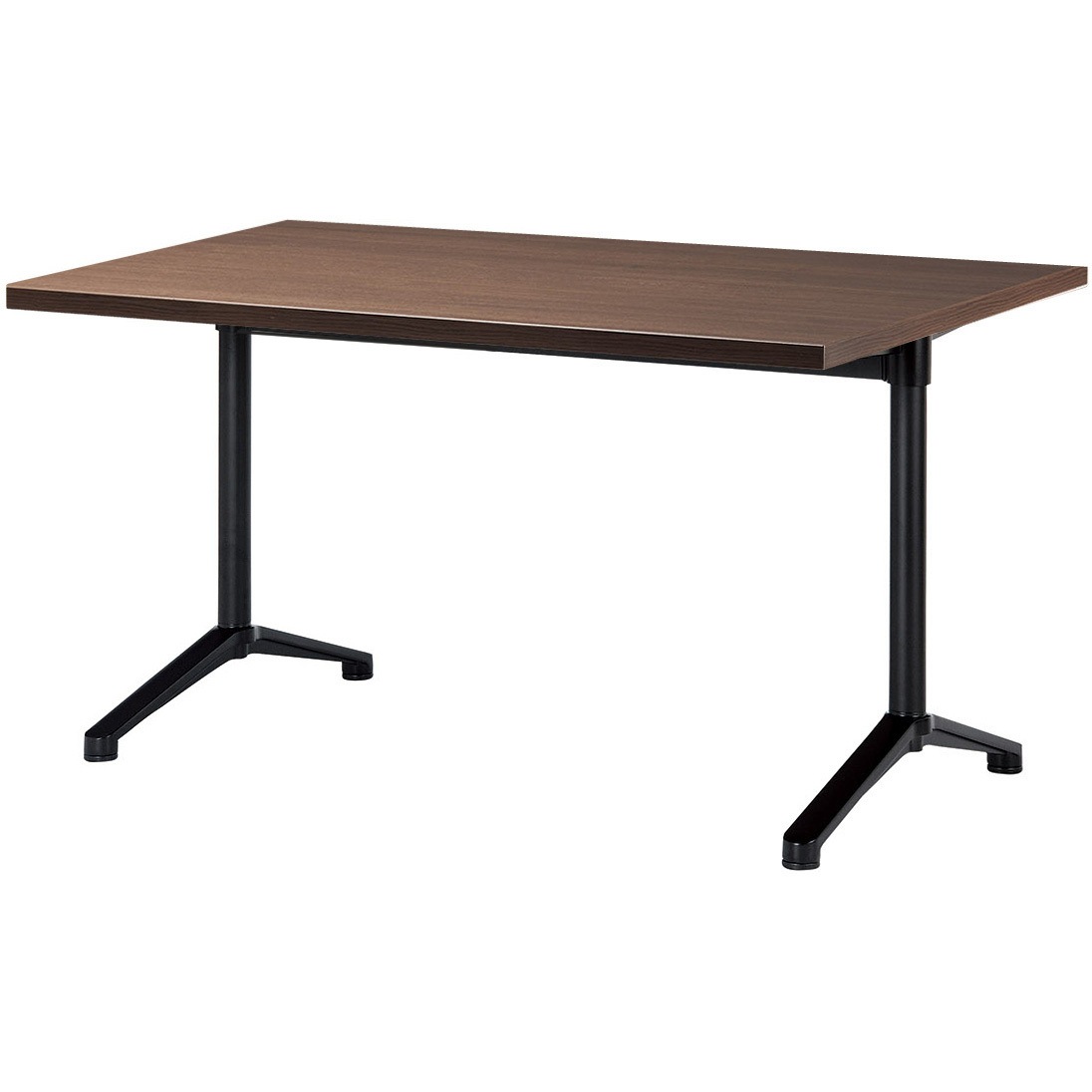 HD-B1275K-WN ミーティングテーブル ニシキ工業 組立式 ウォールナット色 高さ700mm幅1200mm奥行750mm  HD-B1275K-WN