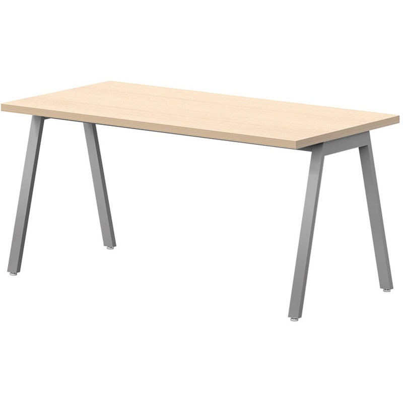 BSY-S1575-LO ミーティングテーブル ニシキ工業 組立式 ライトオーク色 高さ720mm幅1500mm奥行750mm  BSY-S1575-LO