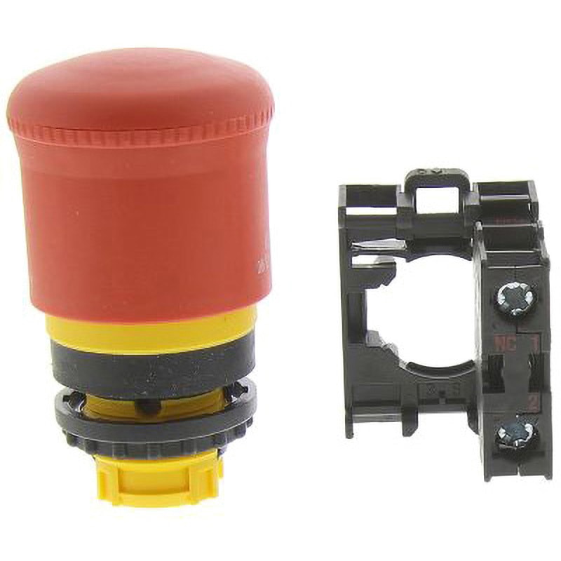 M22-PV/K01 Eaton 非常用ボタン M22シリーズ EATON(イートン) 赤色 パネル取り付け 電源電圧(V):12→30ac IP66， IP67， IP69K  1個