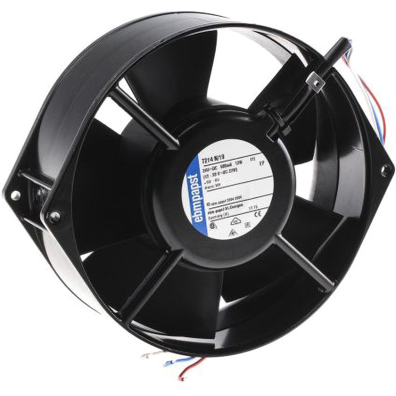 7214N/19 ebm-papst 軸流ファン (7200シリーズ) 丸型 EBM PAPST 動作DC 奥行55mm