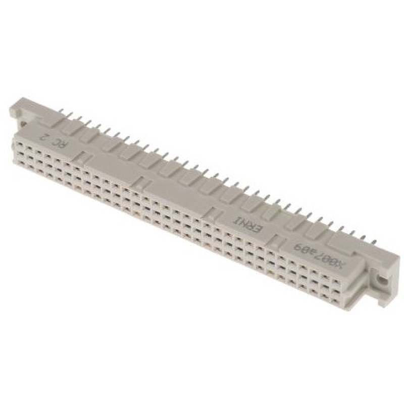 223839 DIN41612コネクタ メス ERNI 2.54mm ピッチ ERNI タイプC コンタクト数64 ストレート はんだ  1セット(62個)
