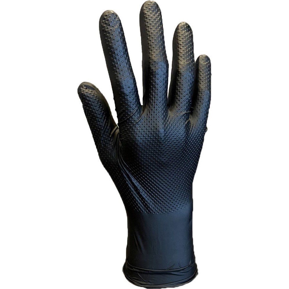 TNB-753 強力ニトリルブラックディスポグローブ(粉無) 高田商事 50枚入