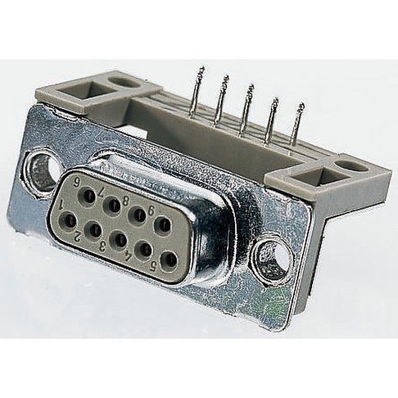 4154 D-Subコネクタ ERNI メス ERNI ライトアングル コンタクト数15 ピッチ2.84mm長さ39.1mm 1セット(25個)