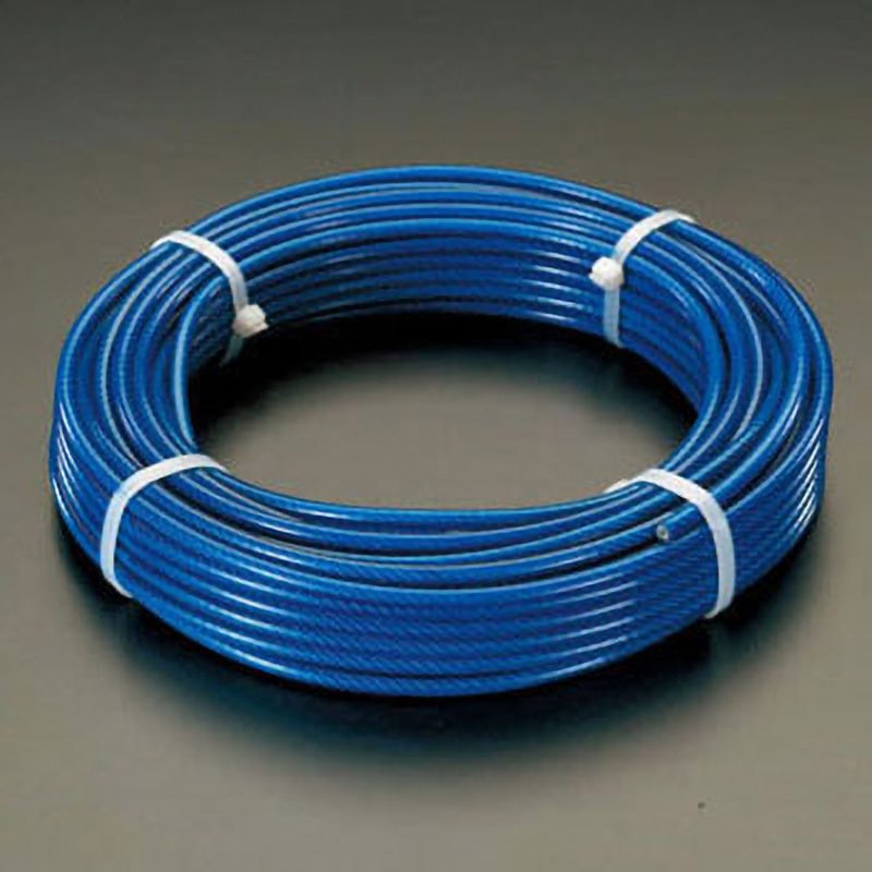 EA628SN-42 4/ 6mmx20m/7x 7 ワイヤーロープ(ステンレス製・PVCコート) 1個 エスコ 【通販モノタロウ】 6,098円