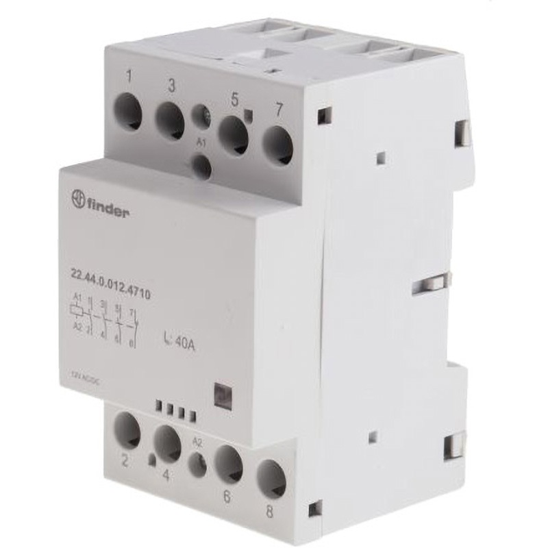 22.44.0.012.4710 Finder リレー DIN Rail 22 Series FINDER 極数4 AC/DC12V 40A