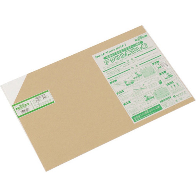 A068-234 アクリル押出し板白 光 厚さ2mm 1箱(5枚) A068-234