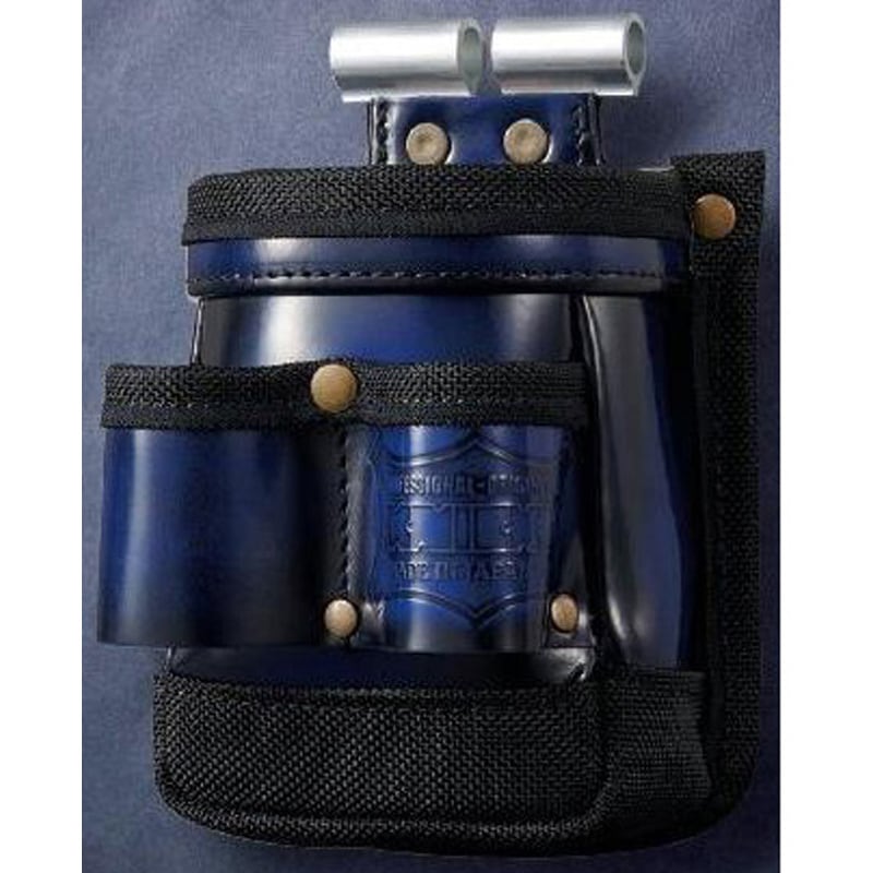 ADV-201TG-BL アドバンガラス革VA小物腰袋(アルミ背板補強