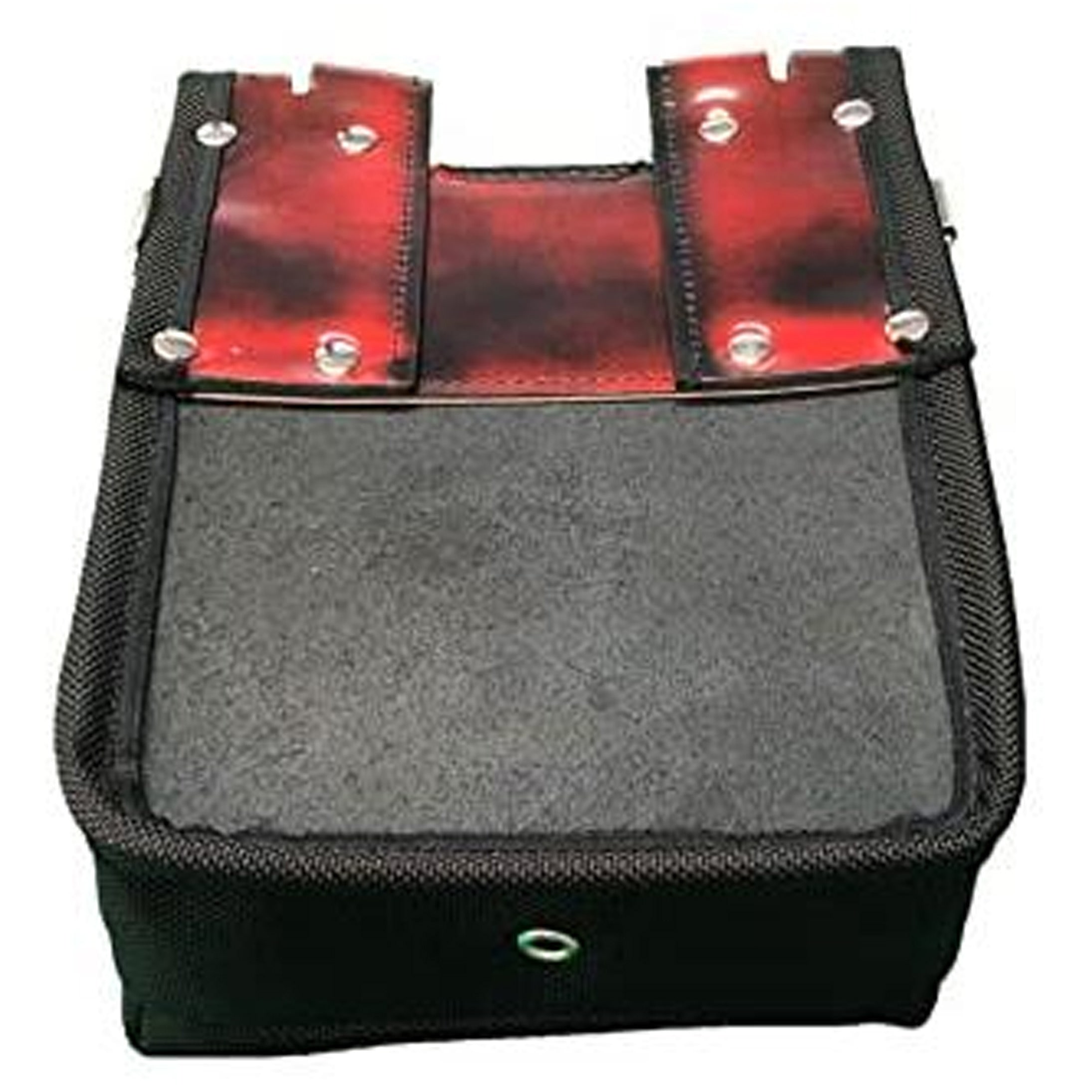 ニックスアドバンガラス革2段腰袋希少 ADV-201TB-R 鳶職向仕様ツーウェイタイプアドバンガラス革2段腰袋(赤