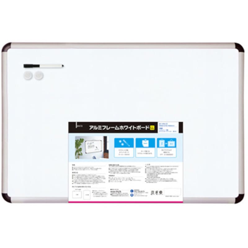 63320 アルミフレームホワイトボード デビカ 幅900mm奥行16mm高さ600mm