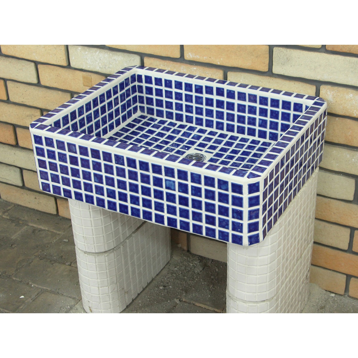 nagasi-kaku-225k-etm-70 昭和レトロ流し台角型窯変 1セット 玉川窯業 【通販モノタロウ】