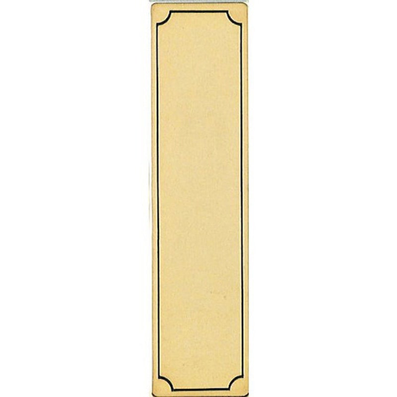 LG170-NW サインプレート 無地 枠付 光 粘着テープ取付 真鍮 ゴールド