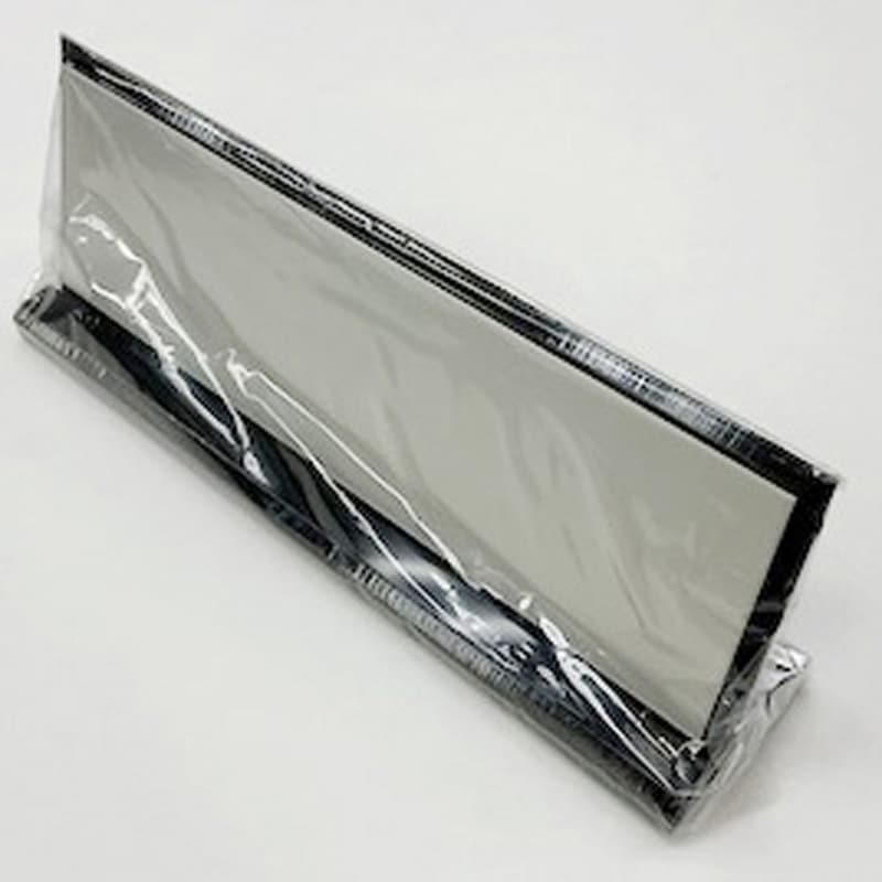 PL902-N サインプレート 無地 光 黒色 縦67mm横200mm 1箱(5個) PL902-N