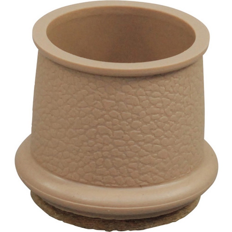 B-FF-2730J フェルト付フリーサイズ脚キャップ 光 ベージュ色  1箱(100個) B-FF-2730J