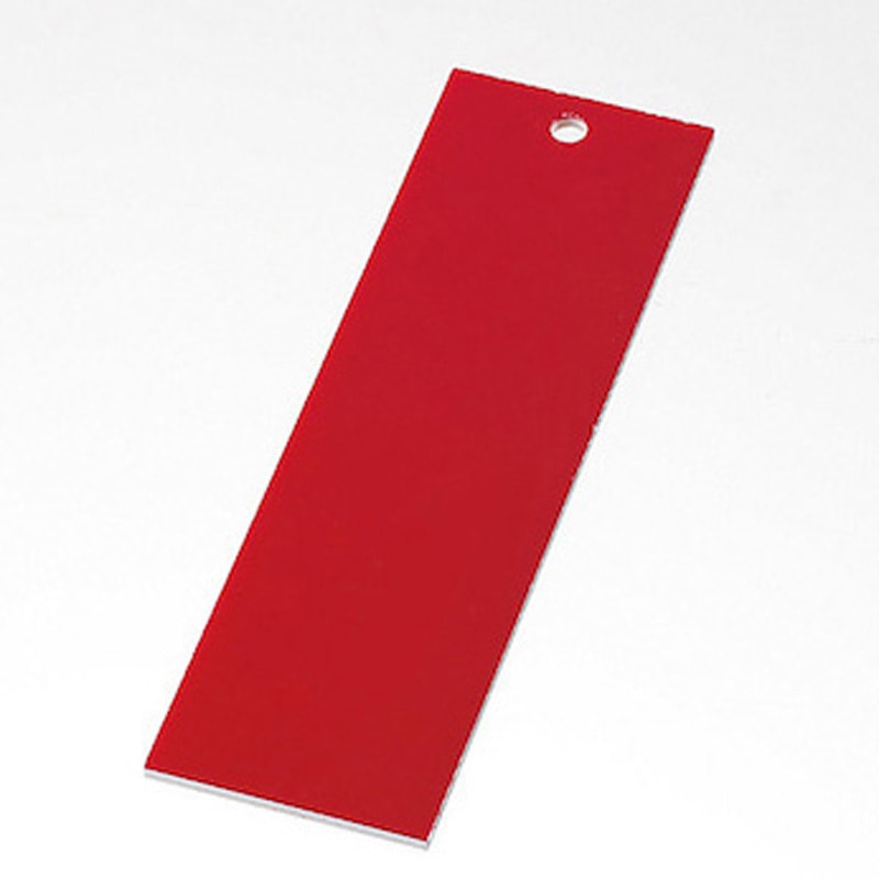 W-2 サインプレート 表面赤 裏面白 穴あき 1箱(100枚) 光 【通販