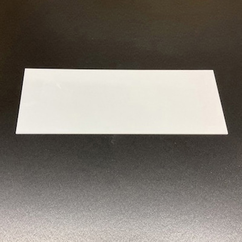 UP850-N サインプレート 無地板テープなし 光 アクリル 白色 厚さ3mm横120mm 1箱(5枚) UP850-N