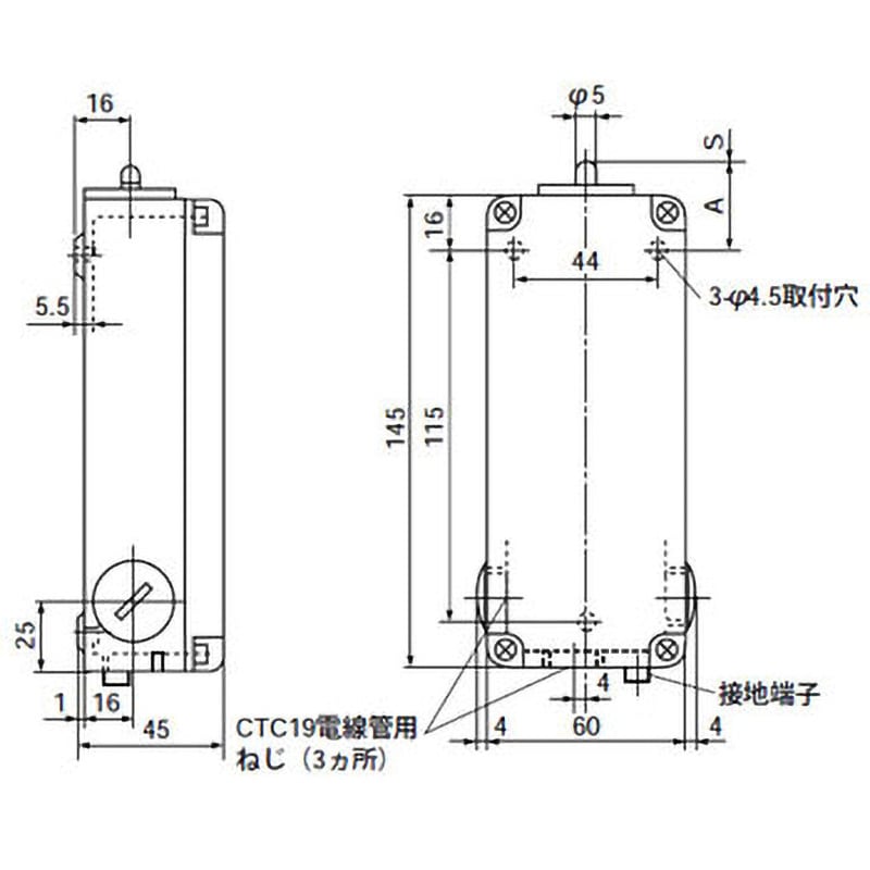 K244G-2S/2S 標準形リミットスイッチ K244 1個 富士電機 【通販モノタロウ】