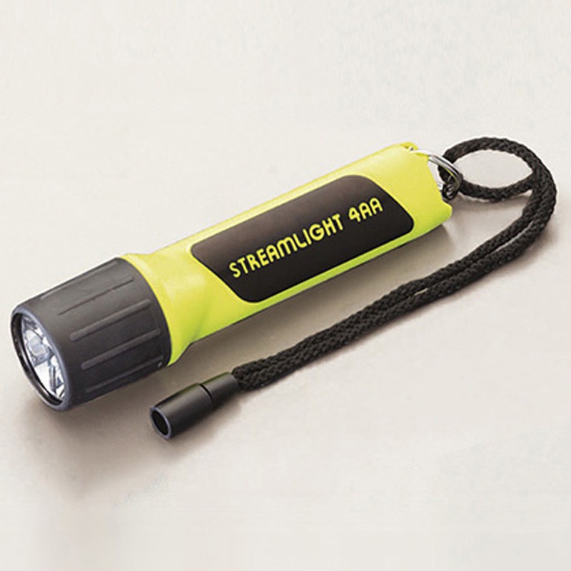 EA758SB-20Y [単3x4本] フラッシュライト/LED(防爆構造・黄/黒) エスコ イエロー色 明るさ100(4200cd)Lm