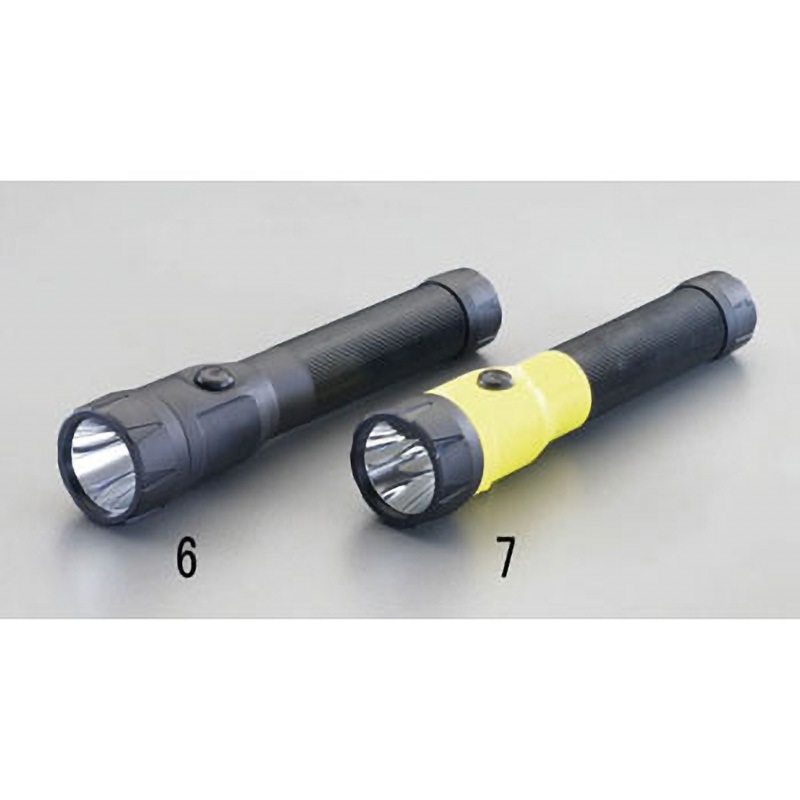 EA758SD-6 [充電式] フラッシュライト/LED(黒) エスコ 防雨