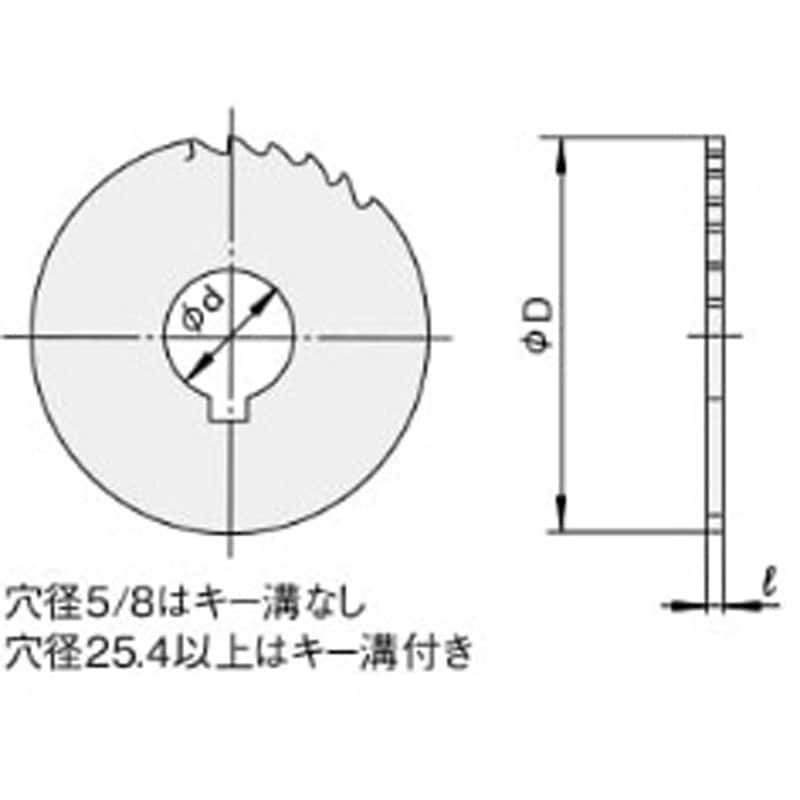 MS 75X1.6X25.4 メタルソー MS MRT 外径75mm穴径25.4mm - 【通販モノタロウ】