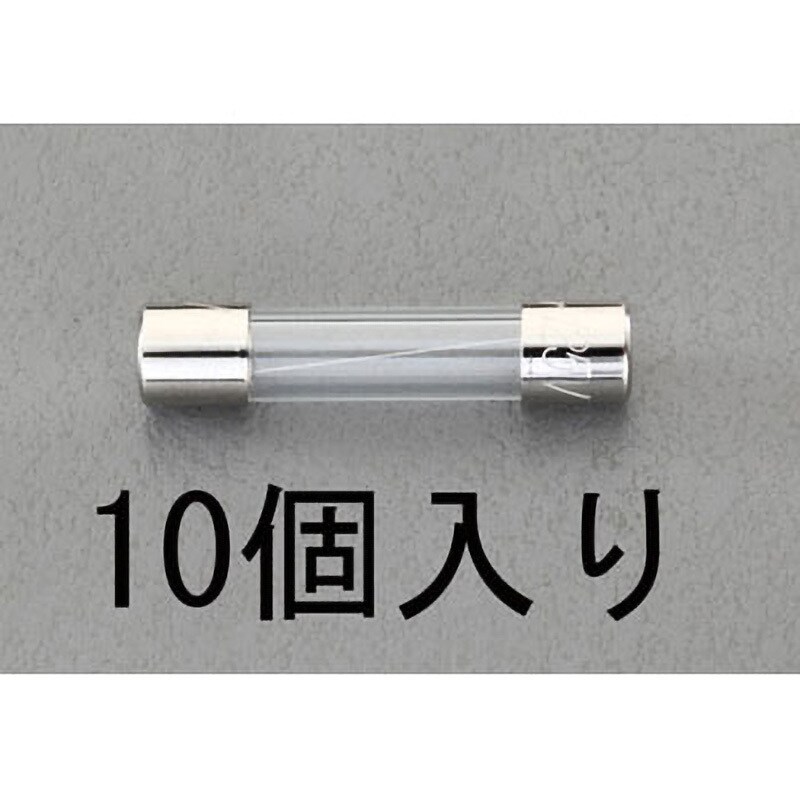 EA758ZY-0.4 125V 管ヒューズ(Φ6.4×30mm) 1セット(10本) エスコ 【通販