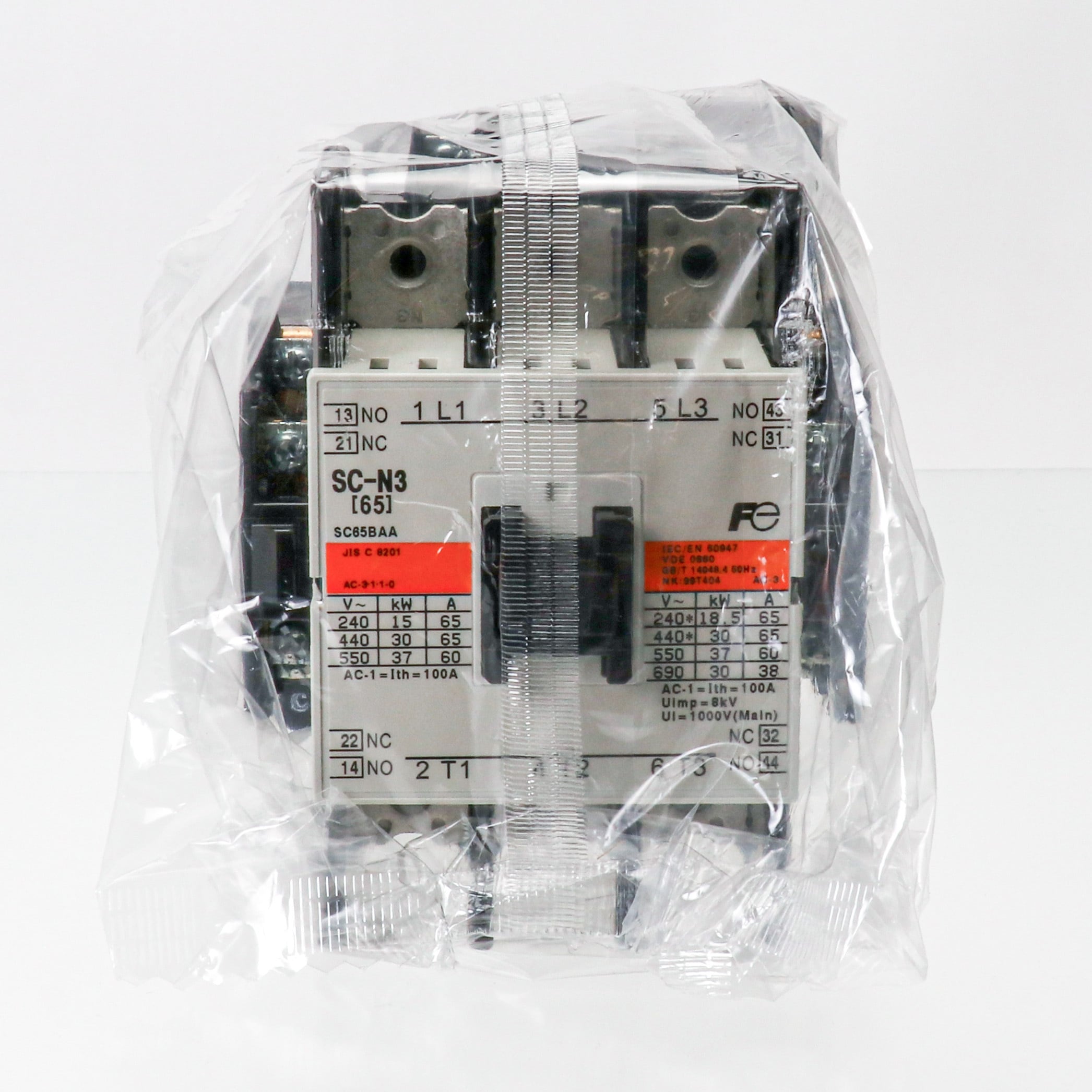 SC-N3 コイルAC100V 標準形電磁接触器(ケースカバーなし) 1個 富士電機 【通販サイトMonotaRO】