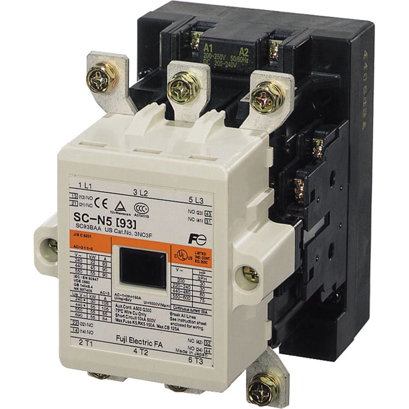 SC-N5RM-24V 標準形電磁接触器(ケースカバーなし) 富士電機 可逆形